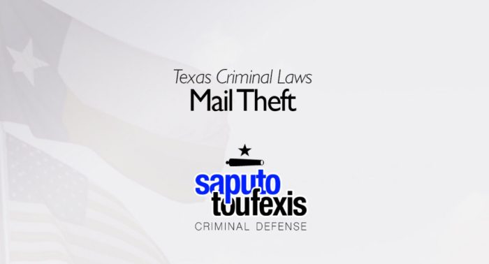 Mail theft texas penal code