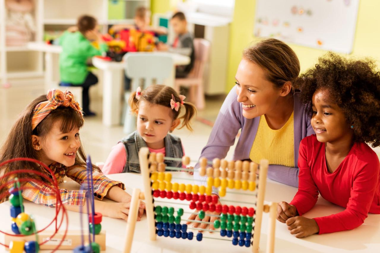 During nighttime care in a childcare facility: