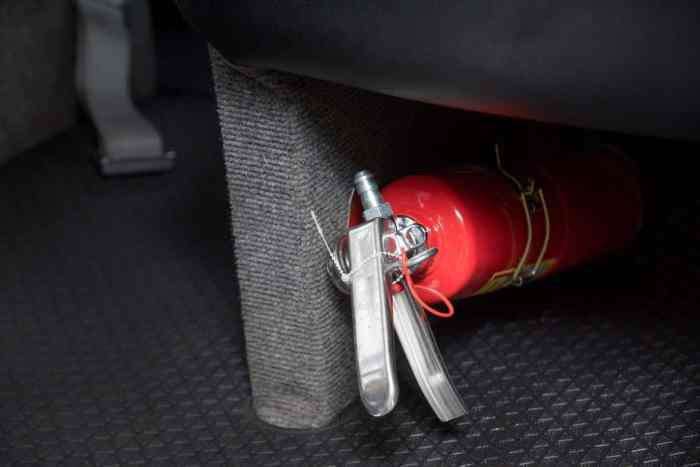 Best place to store fire extinguisher on boat